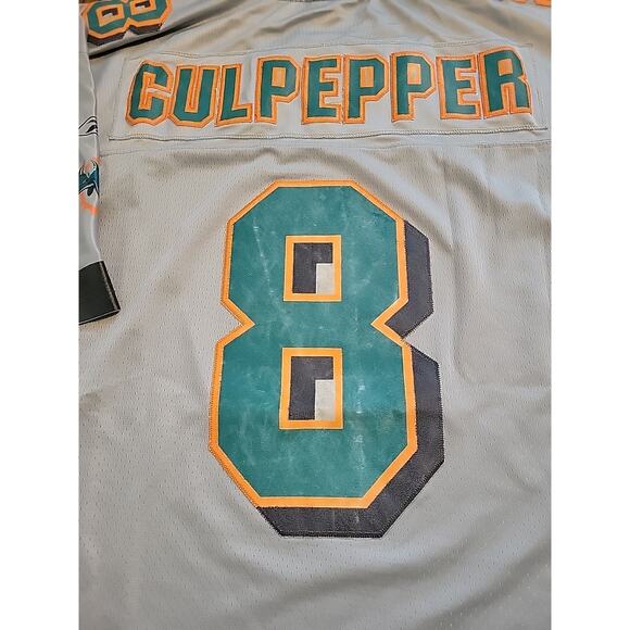 Reebok Daunte Culpepper Miami Dolphins Jersey NFL Mens Size 2XL Football Adult - Picture 11 of 11